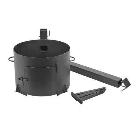 Stove with a diameter of 360 mm with a pipe for a cauldron of 12 liters в Чебоксарах