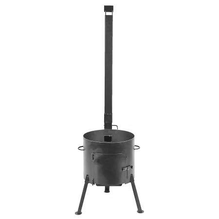 Печь диаметром 440 мм с трубой под казан 18-22 литра в Чебоксарах