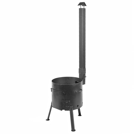 Печь диаметром 360 мм с трубой под казан 12 литров в Чебоксарах