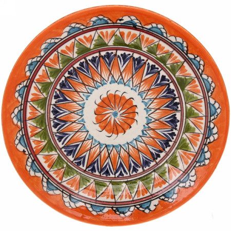 Тарелка плоская 17 см. оранжевый Мехроб в Чебоксарах