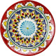Тарелка плоская 17 см. красный Мехроб в Чебоксарах