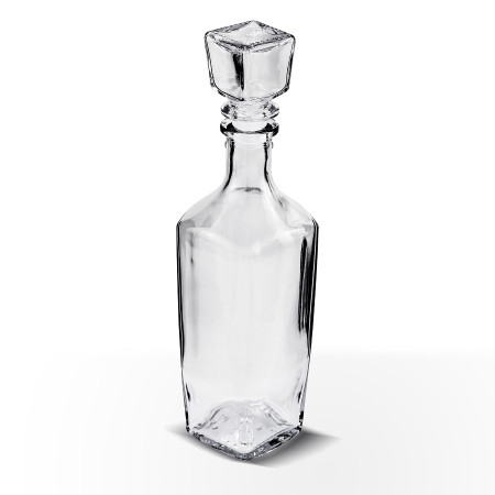 Бутылка (штоф) "Элегант" стеклянная 0,5 литра с пробкой  в Чебоксарах