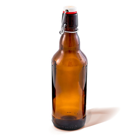 Бутылка темная стеклянная с бугельной пробкой 0,5 литра в Чебоксарах