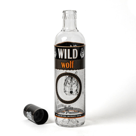 Бутылка сувенирная "Волк" 0,5 литра в Чебоксарах