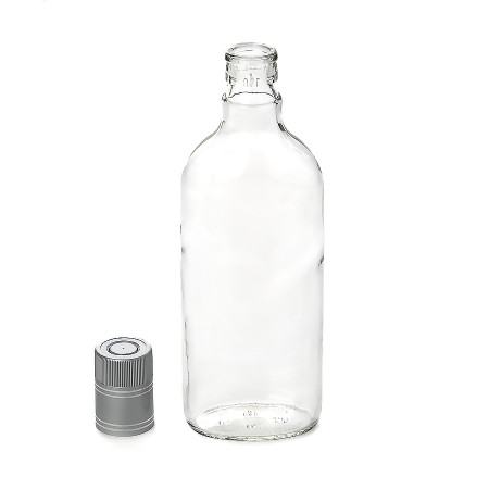 Бутылка "Фляжка" 0,5 литра с пробкой гуала в Чебоксарах